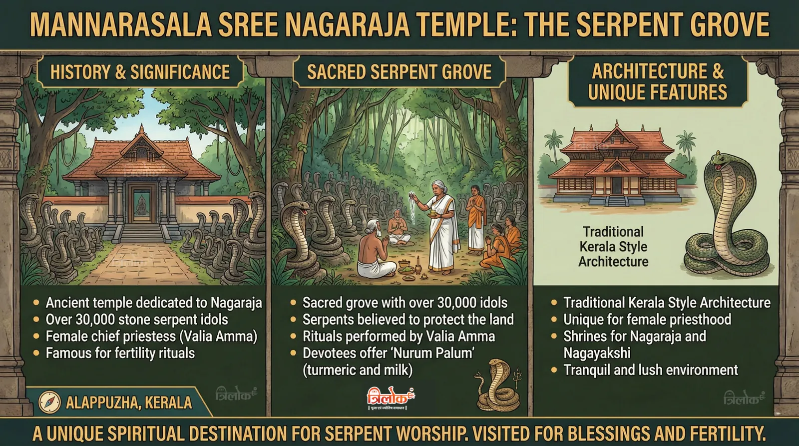 Mannarasala Sree Nagaraja Temple: The Serpent Grove